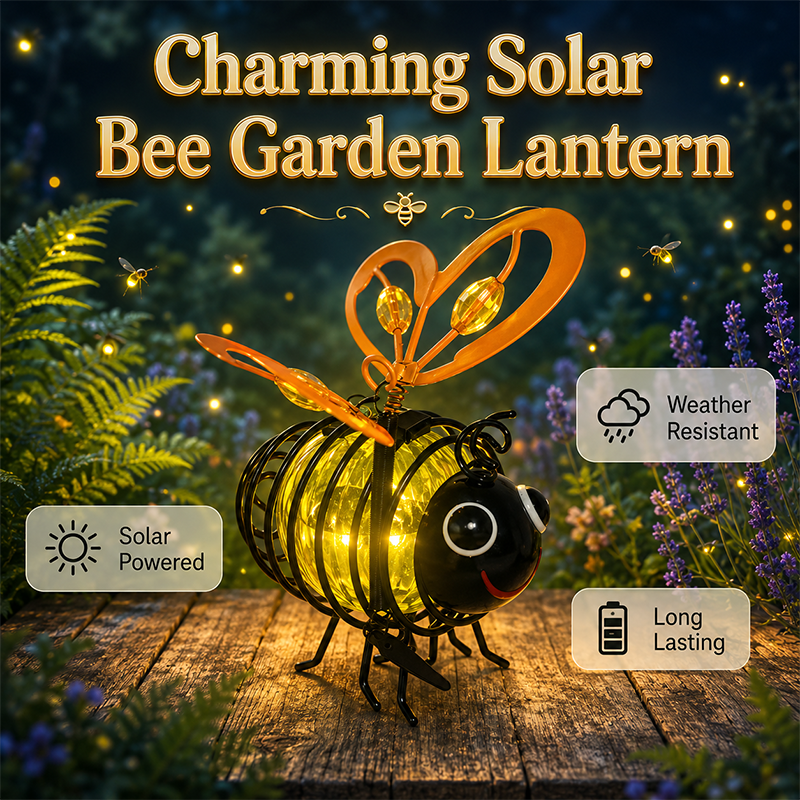 ๐๐๐ชด LIMITED-TIME 50% OFF! Hanging Solar Bee Light โ Warm Amber Glow, Flicker-Free, Perfect for Garden Parties, Camping, or Kidsโ Rooms โ Spread Joy Day and Night ๐๐
