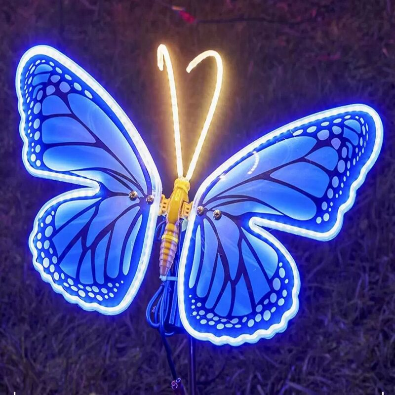 🦋 LED Animatronic Butterfly | Fluttering Wing Luminous Garden Decor