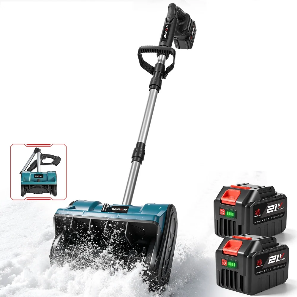 ❄️ Cordless Electric Snow Shovel – Lightweight Battery-Powered Snow Blower for Driveways, Sidewalks & Patios