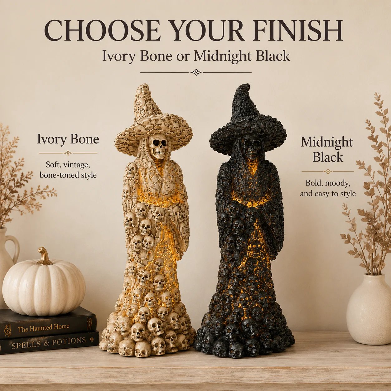 ⚠️Going Fast! Skeleton Witch Light‑Up Ornament | 47% Off Halloween Flash Sale