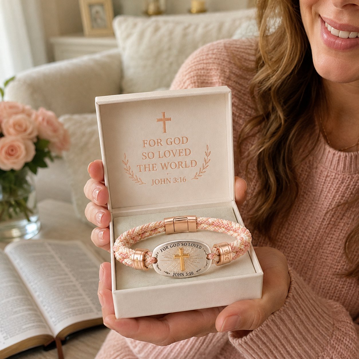 π₯ LAST DAY 49% OFF β βοΈ Christian Scripture Faith Bracelet Collection | 6 Meaningful Bible Verse Designs with Raised Gold Cross, Magnetic Clasp & Matching Gift Box πβ¨