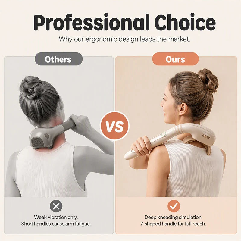 π₯HOT SALE 50% OFF! πββοΈπ¨ Stop begging for a back rub β this long-handle massager reaches every knot you can't. Ergonomic, cordless, and surprisingly powerful. Your shoulders will finally get the memo. β¨