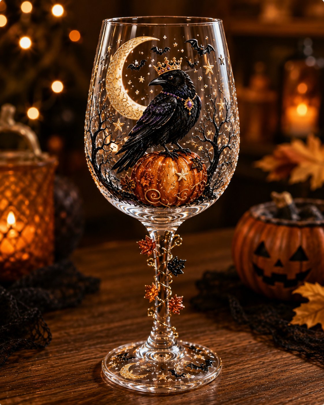 ๐ Halloween Goblet โ Spooky Stemmed Glass