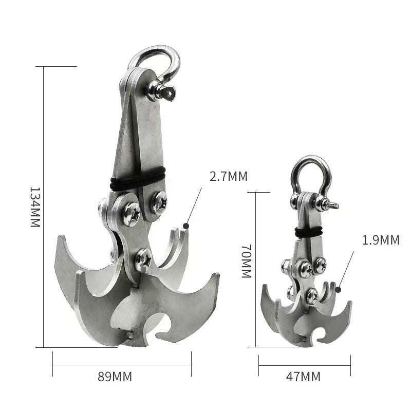 【Appropriate Outdoor Tasks】Multifunctional Stainless Steel Outdoor Carabiner Hook 🧗