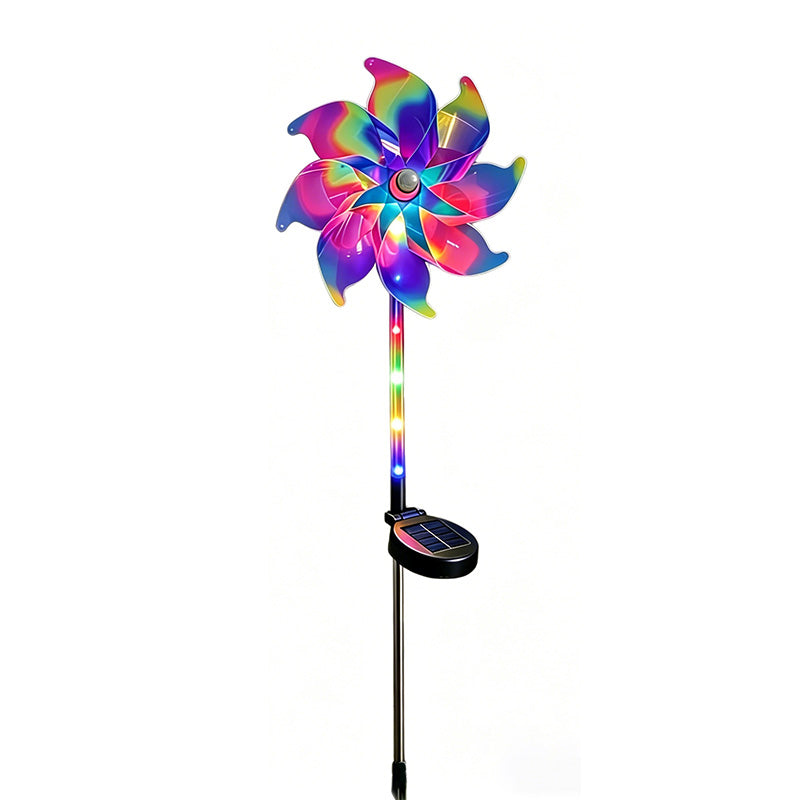 đĽSummer Hot Sale 50% OFF⨠Solar Powered Rainbow Pinwheel Garden Light