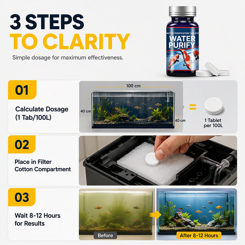 π₯ 50K+ Sold! π Aquarium Tablets π§ Beneficial Bacteria for Clear Water