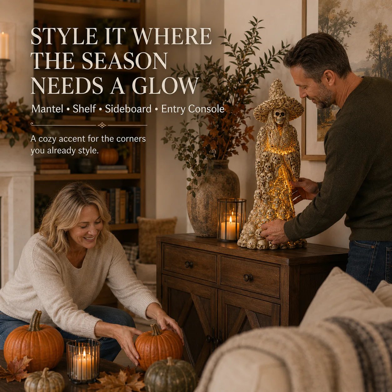 ⚠️Going Fast! Skeleton Witch Light‑Up Ornament | 47% Off Halloween Flash Sale
