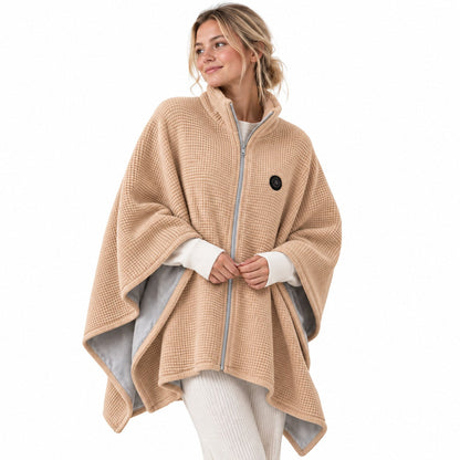 Ahlwocore wearable heated blanket shawl - Beige
