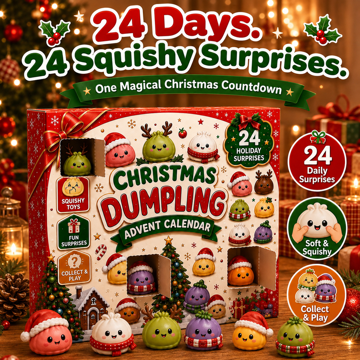 🎅 Christmas 2026 🎁 24-Day Mini Squishy Advent Calendar