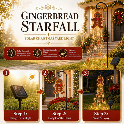 🎄 Gingerbread Magic Solar Holiday Yard Light