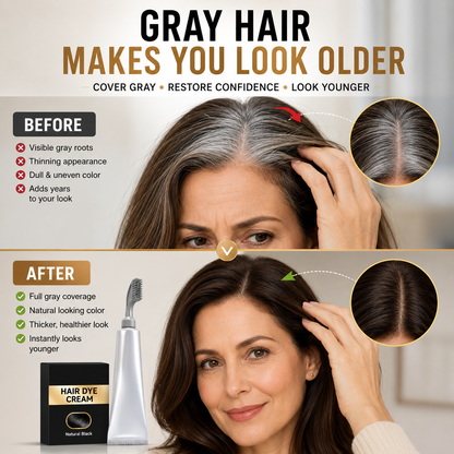 🔥Hot Sell TODAY | Instant Gray Coverage Hair Dye Comb for Men & Women