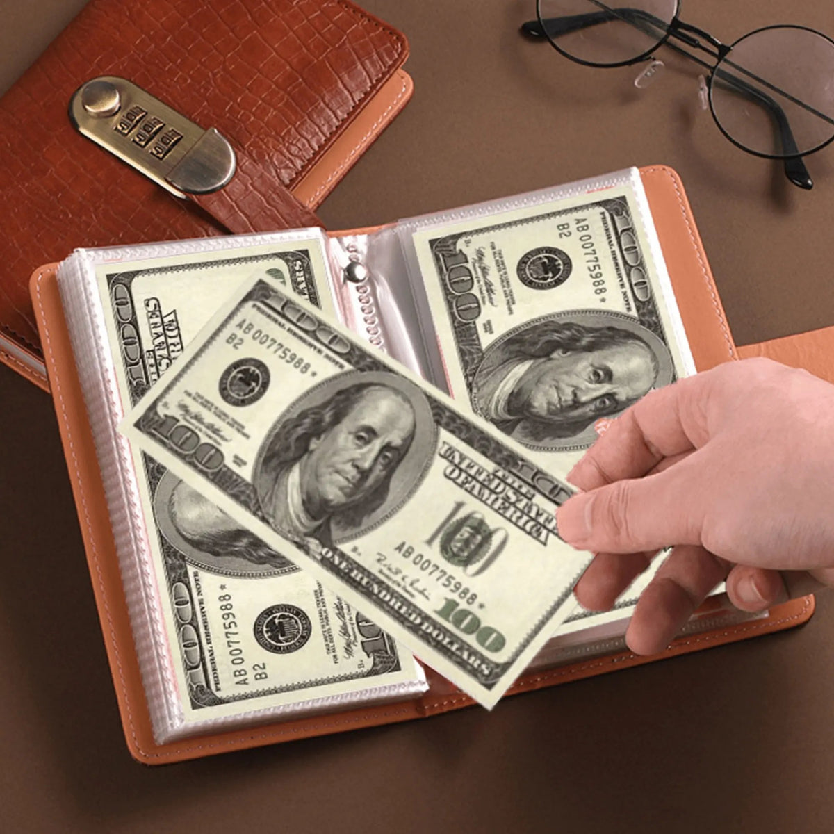 📒🔒 LAST DAY 50% OFF！Lockable A6 Money Savings Notebook with 3-Digit Code L