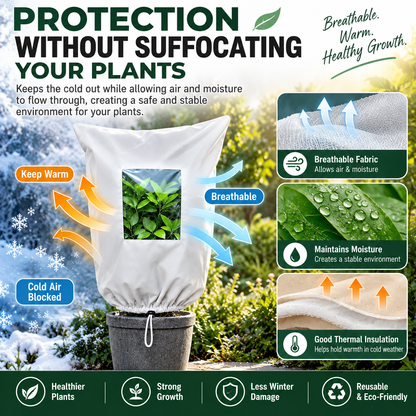 Plant Frost Protection Cover – Breathable Reusable Cover