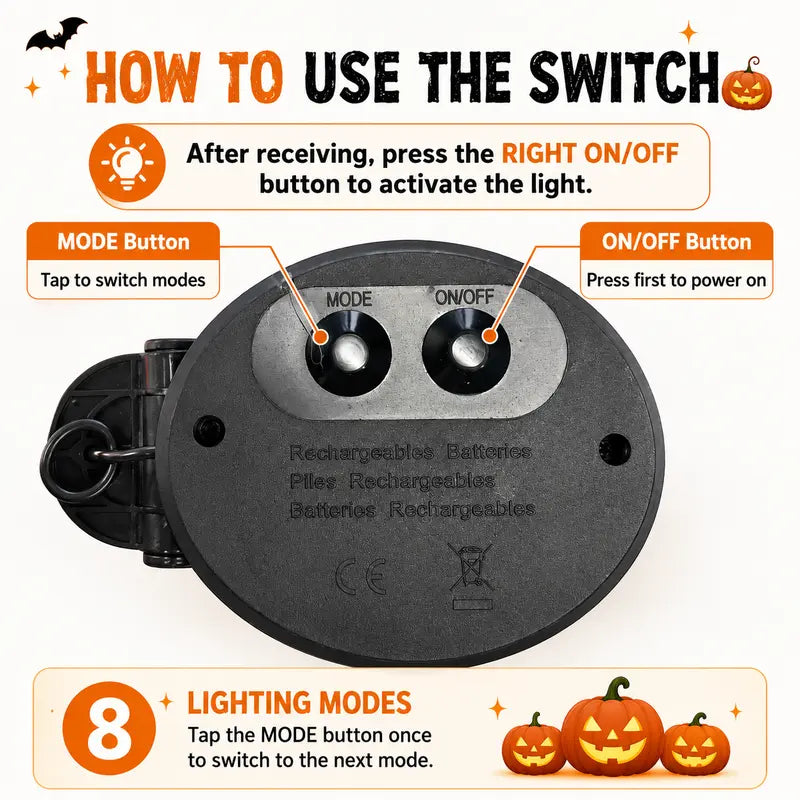 🎃 Hurry! 50% OFF Last Day – Solar Pumpkin Lights Light Up Your Halloween Yard 👻
