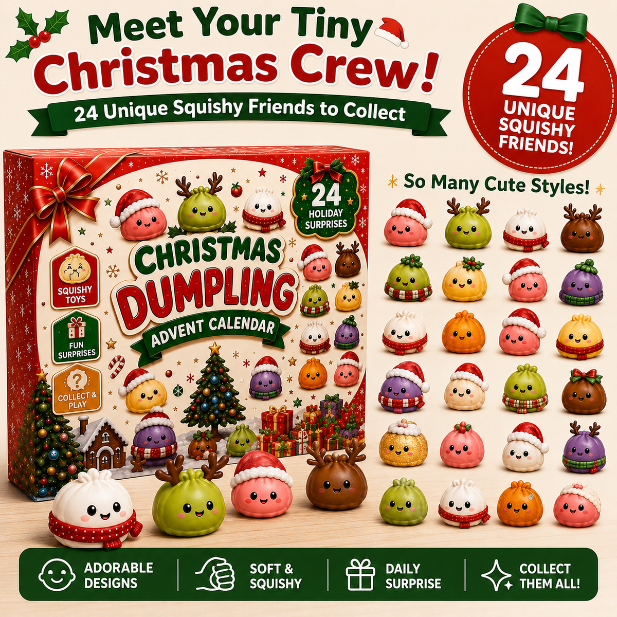 🎅 Christmas 2026 🎁 24-Day Mini Squishy Advent Calendar