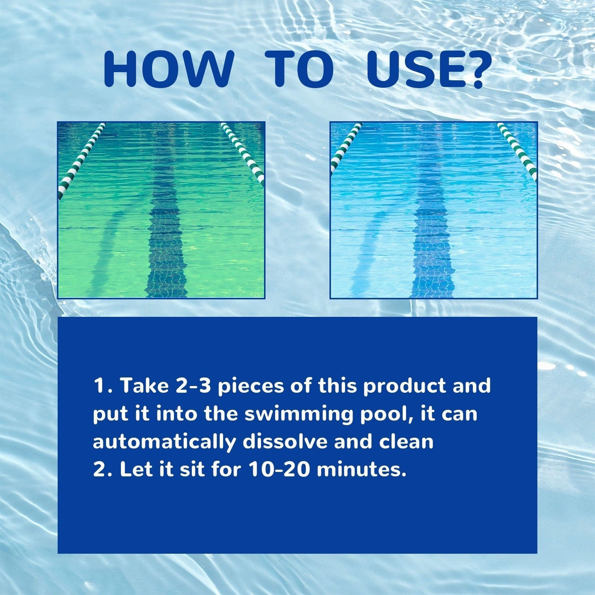✨The New Pool Purifier 💧 Purify Water, Eliminate Odors & Stains —— Gentle& Safe For Kids🏊