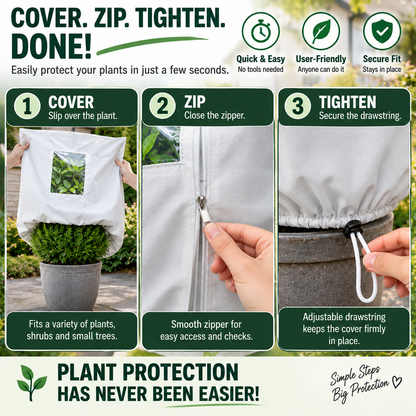 Plant Frost Protection Cover – Breathable Reusable Cover