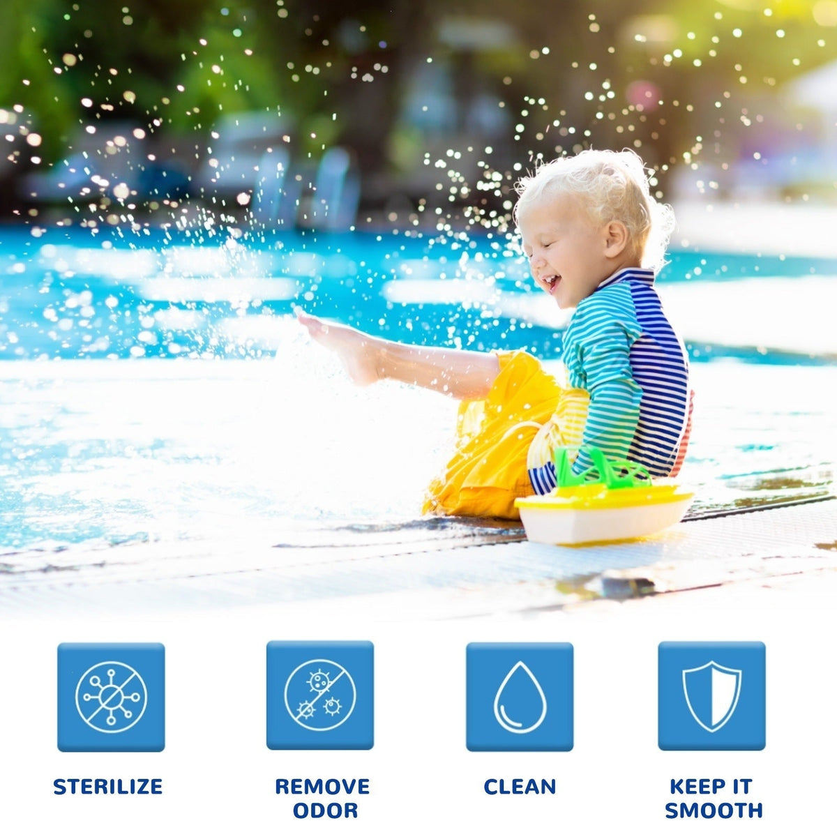 ✨The New Pool Purifier 💧 Purify Water, Eliminate Odors & Stains —— Gentle& Safe For Kids🏊