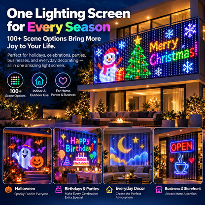 Ahlwocore animated LED mesh curtain product image 4