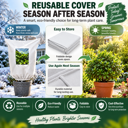 Plant Frost Protection Cover – Breathable Reusable Cover