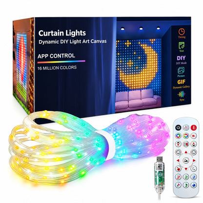 Ahlwocore animated LED mesh curtain product image 9