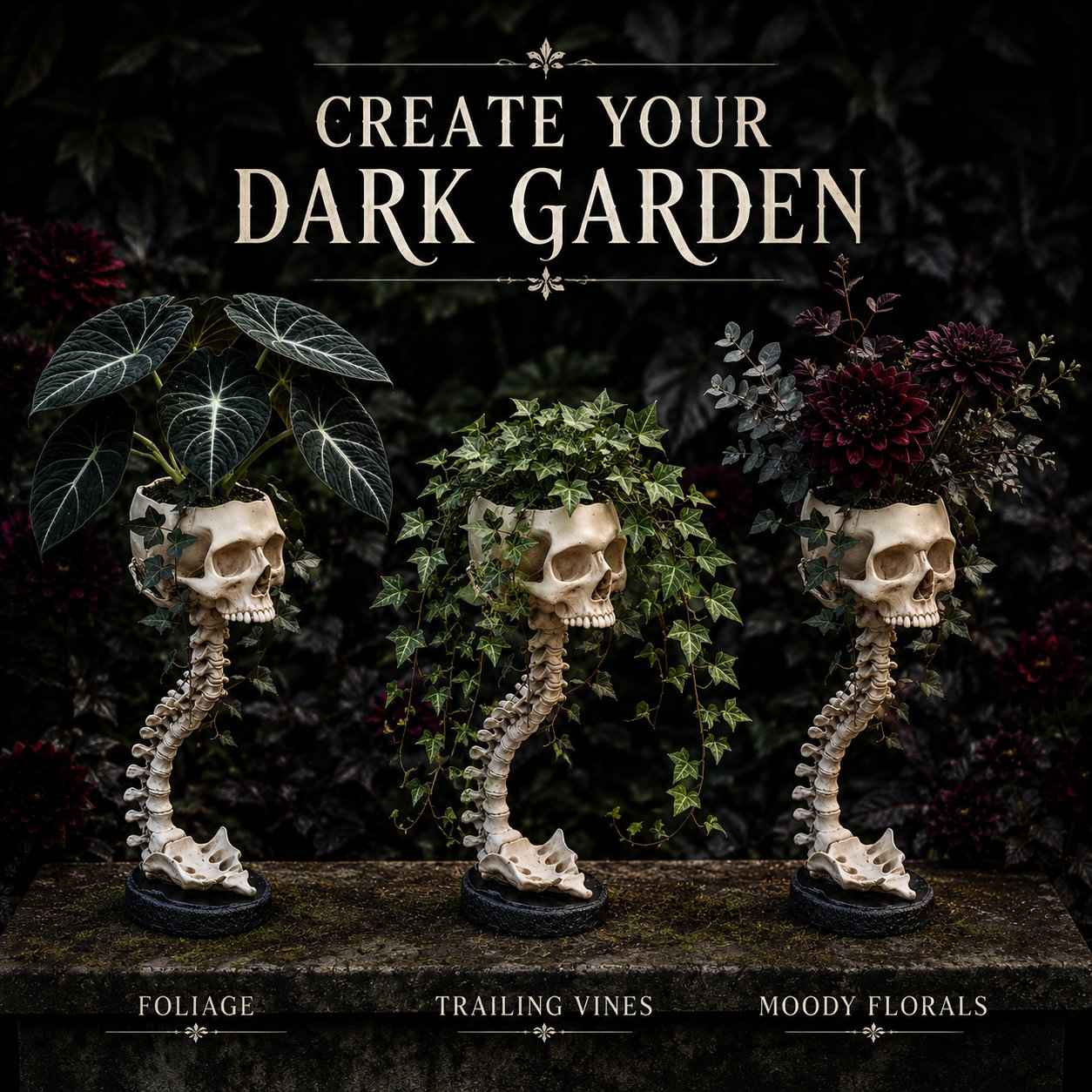 💥 Flash Sale 50% OFF 💀 Skull Planter 🪴 Bold Decor for Plant Lovers
