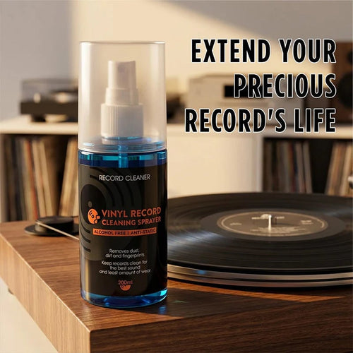 🎵 Anti-Static Vinyl Record Cleaning Spray – Dust, Fingerprint & Groove Care