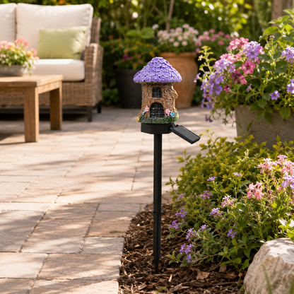 🍄Make Your Garden Into A Wonderland✨Solar Fairy-Tale Mushroom Cottage Garden Light