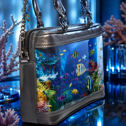 🌊🐠 Transparent Ocean Bag 💥 Carry a Little Piece of the Sea