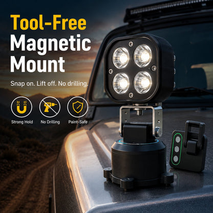 🔦 360° Magnetic LED Pod Light – Car, Camping & Emergency