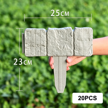 🌿🪨Create Stunning Garden Borders! Imitation Stone DIY Garden Edging Fence