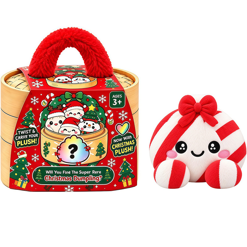 🤗💙 Squishy Dumpling Plush with Steamer Basket – Slow-Rise Cute Collectible🥟🎁
