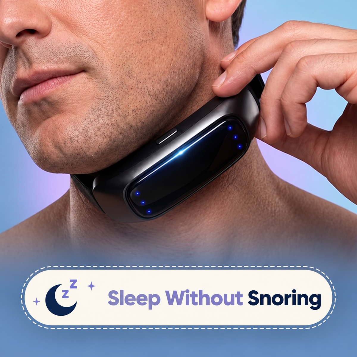 🌃Sleep Without Interruptions🌙 Smart Anti-Snoring Device for Quieter Nights