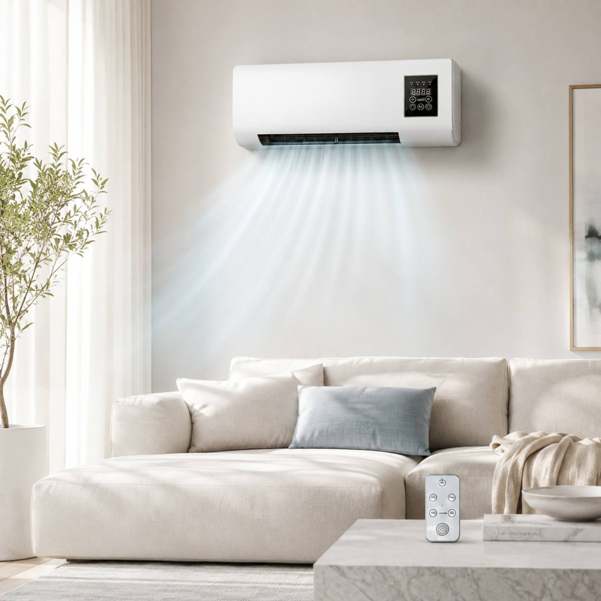 ❄️🔥 Fast Cooling & Heating 2-in-1 Wall-Mounted Air Cooler & Heater | Comfort for Every Season