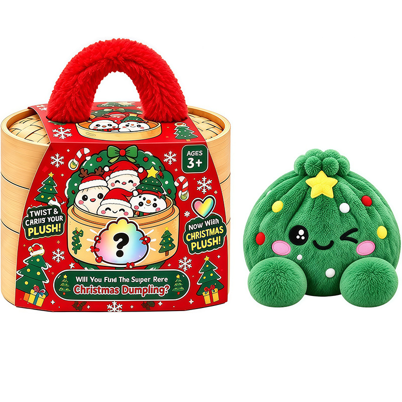 🤗💙 Squishy Dumpling Plush with Steamer Basket – Slow-Rise Cute Collectible🥟🎁