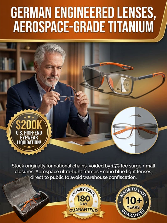 👓✨ Smart zoom photosensitive glasses, one pair covers both near and far vision with no need to switch other glasses. Built-in smart sensor auto-tints outdoors and turns into professional sunglasses in seconds 🕶️.