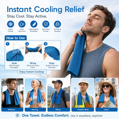 🩵Last Day Buy 1 Get 1 Free🩵🌞 Summer Essential-❄Absorbent Quick-Drying Gym Cooling Towels