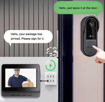 🚪X8 WiFi-Free Video Doorbell Kit— No App or Home Wi-Fi