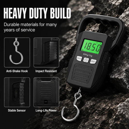 ⚖️Digital Luggage Scale – 🧳50kg/110lb Portable Hanging Travel Scale