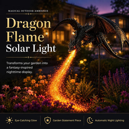 🔥 The price is limited! 🐲Solar Dragon Garden Light, Realistic Flickering Flame LED🔥