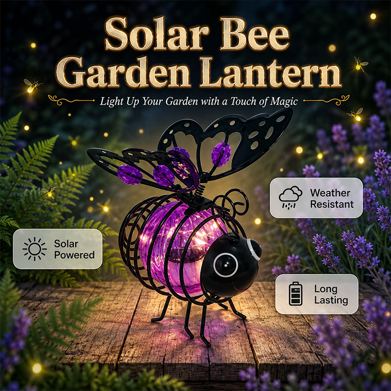 🌙🍃🪴 LIMITED-TIME 50% OFF! Hanging Solar Bee Light – Warm Amber Glow, Flicker-Free, Perfect for Garden Parties, Camping, or Kids’ Rooms – Spread Joy Day and Night 🌞🌜