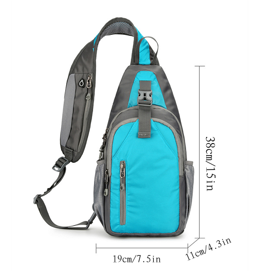 🔥50% OFF Foldable Crossbody Sling Bag | Multi-Pocket Travel & Hiking Chest Pack