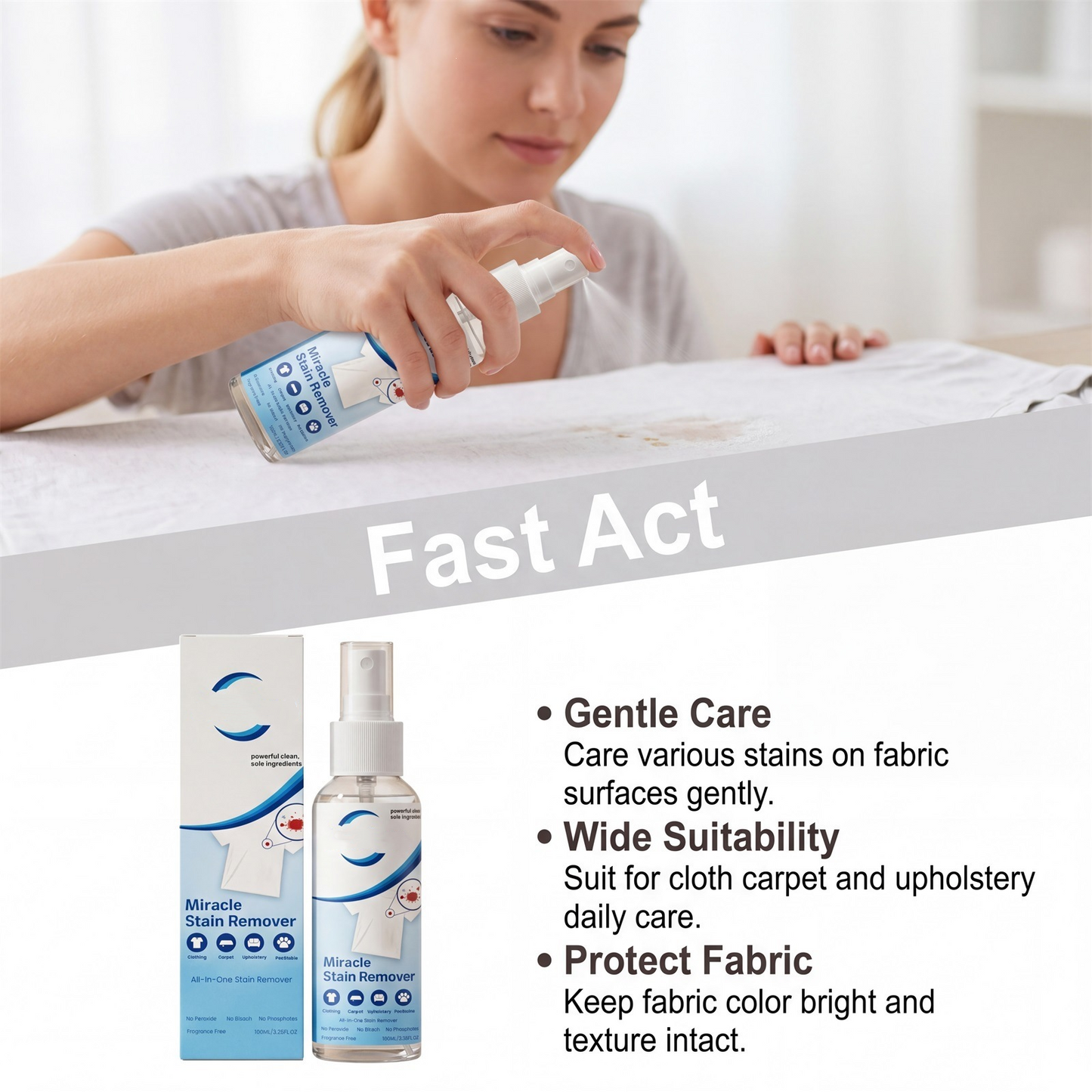 🔥70% OFF LIMITED TIME | Miracle All-In-One Stain Remover Spray