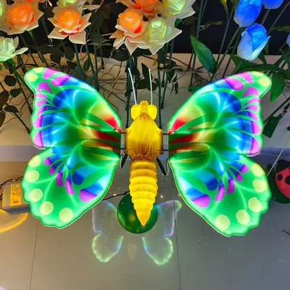 🦋 LED Animatronic Butterfly | Fluttering Wing Luminous Garden Decor