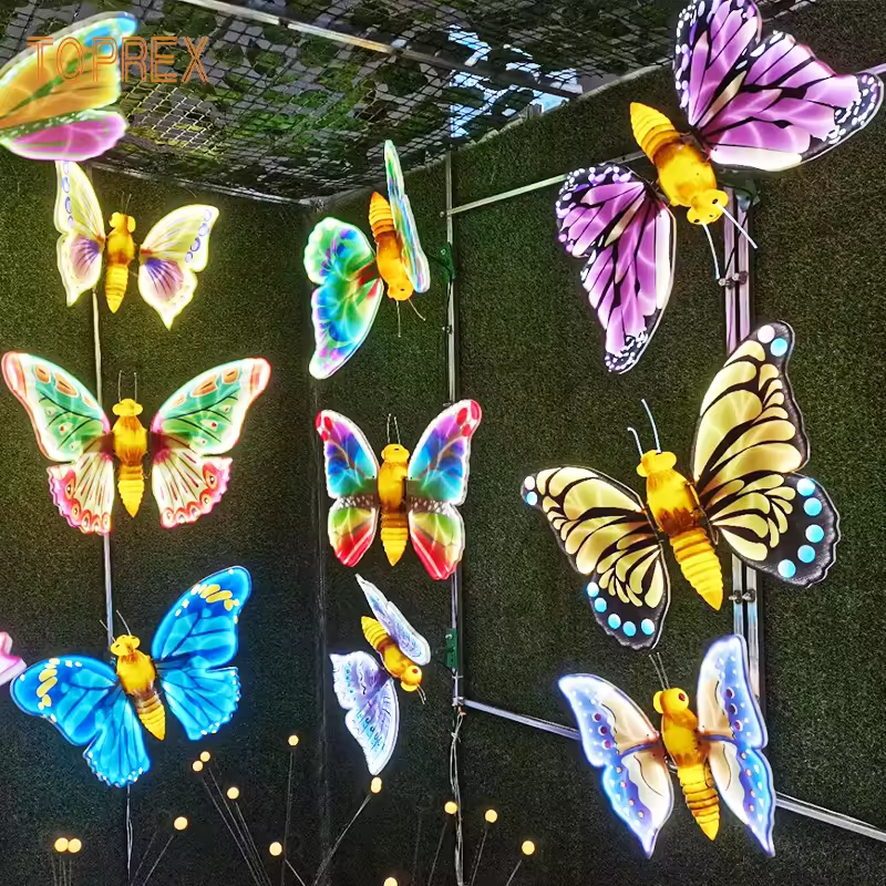 🦋 LED Animatronic Butterfly | Fluttering Wing Luminous Garden Decor