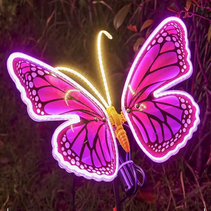 🦋 LED Animatronic Butterfly | Fluttering Wing Luminous Garden Decor
