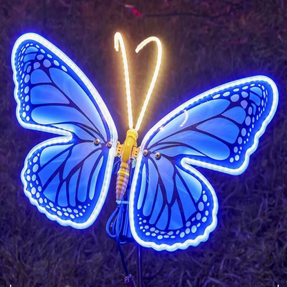 🦋 LED Animatronic Butterfly | Fluttering Wing Luminous Garden Decor