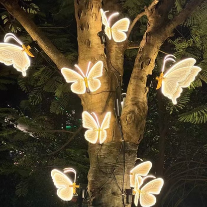 🦋 LED Animatronic Butterfly | Fluttering Wing Luminous Garden Decor