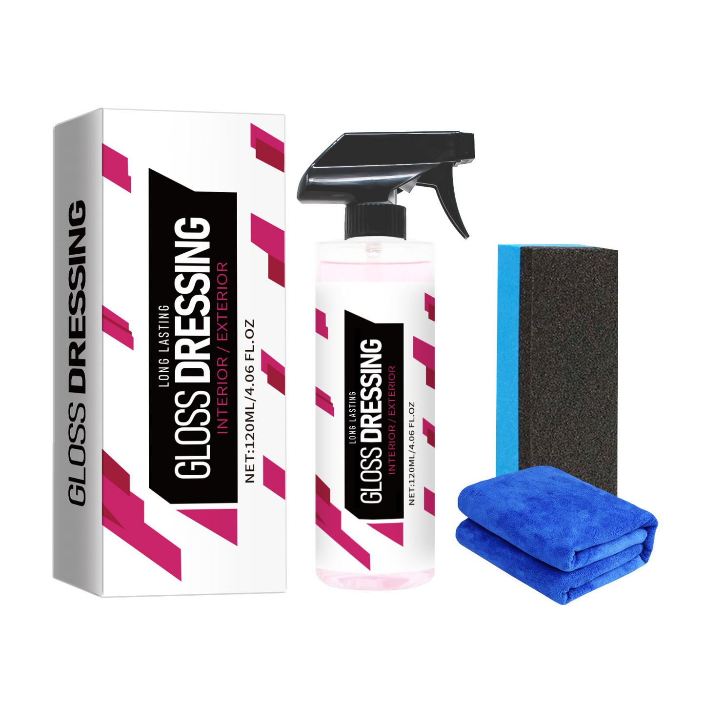 ✨Legendary Gloss Dressing🚗 Multi-Surface Auto Shine for Dashboards, Door Panels, Tires & Trim