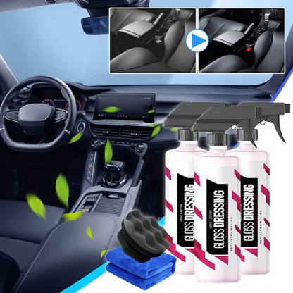 ✨Legendary Gloss Dressing🚗 Multi-Surface Auto Shine for Dashboards, Door Panels, Tires & Trim